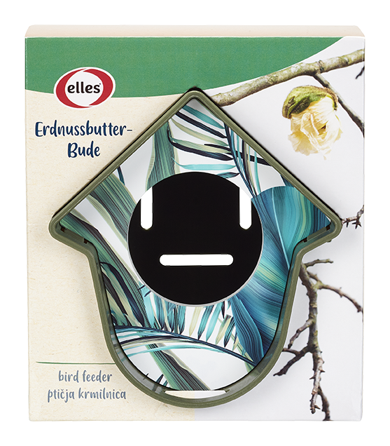 Vogelfutterspender  "Erdnussbutter-Bude"