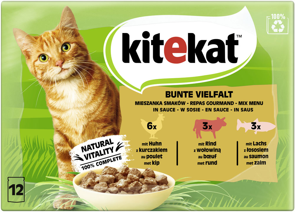 Kitekat - MP Bunte Vierfalt - 4 x 12X85g - 4