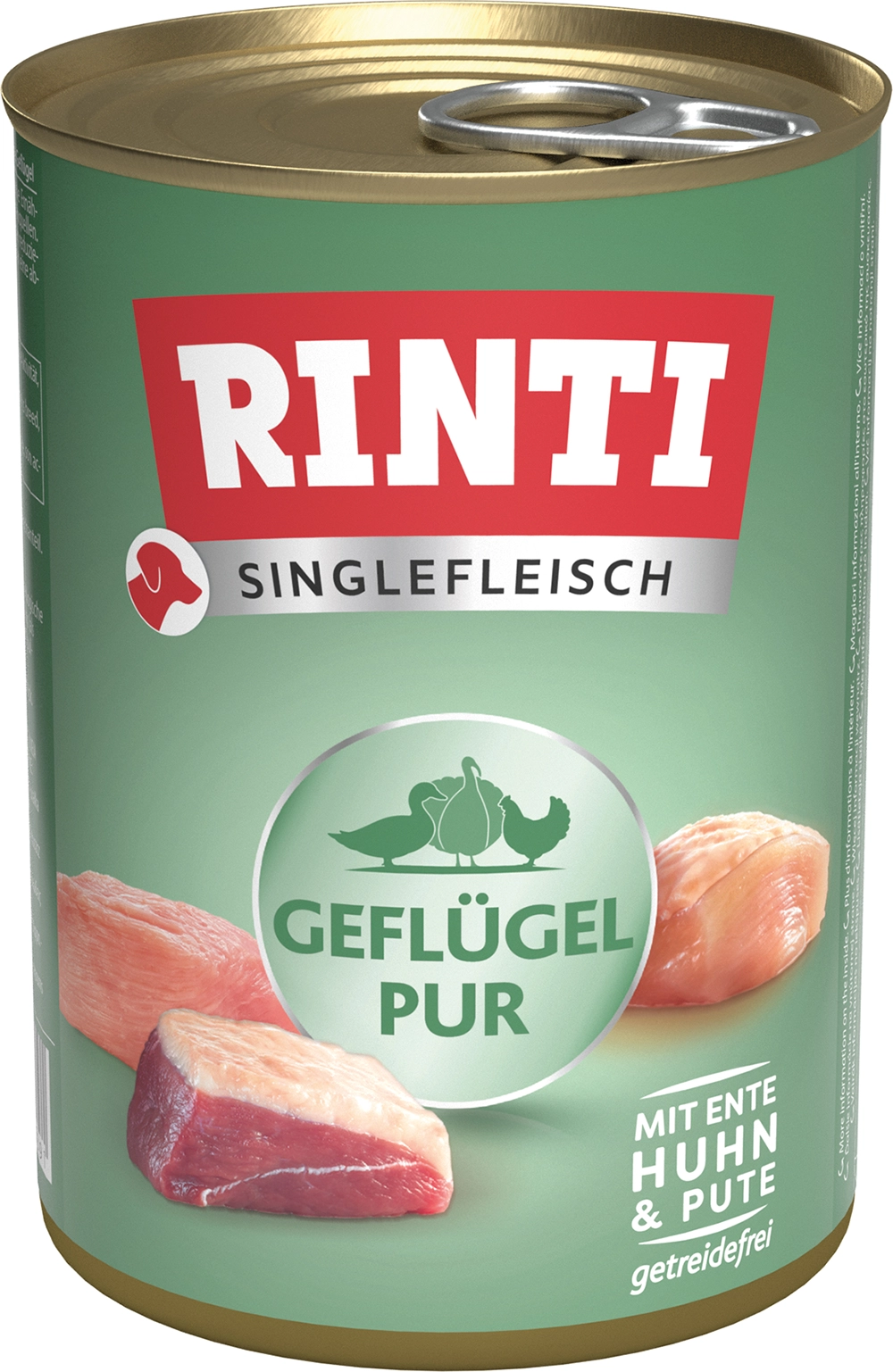 Rinti - Singlefleisch Exclusive Geflügel pur - 12 x 400g - 2