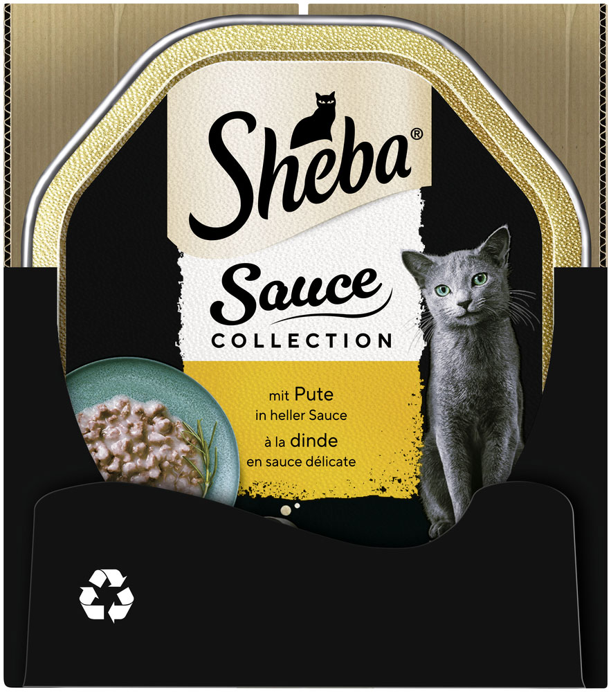 Sheba - Sauce Collection mit Pute in heller Sauce - 22 x 85g - 4
