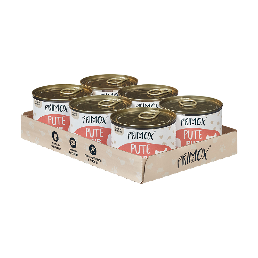 Primox - Katzenfutter Pute pur 6x200g - 6 x 200g - 2