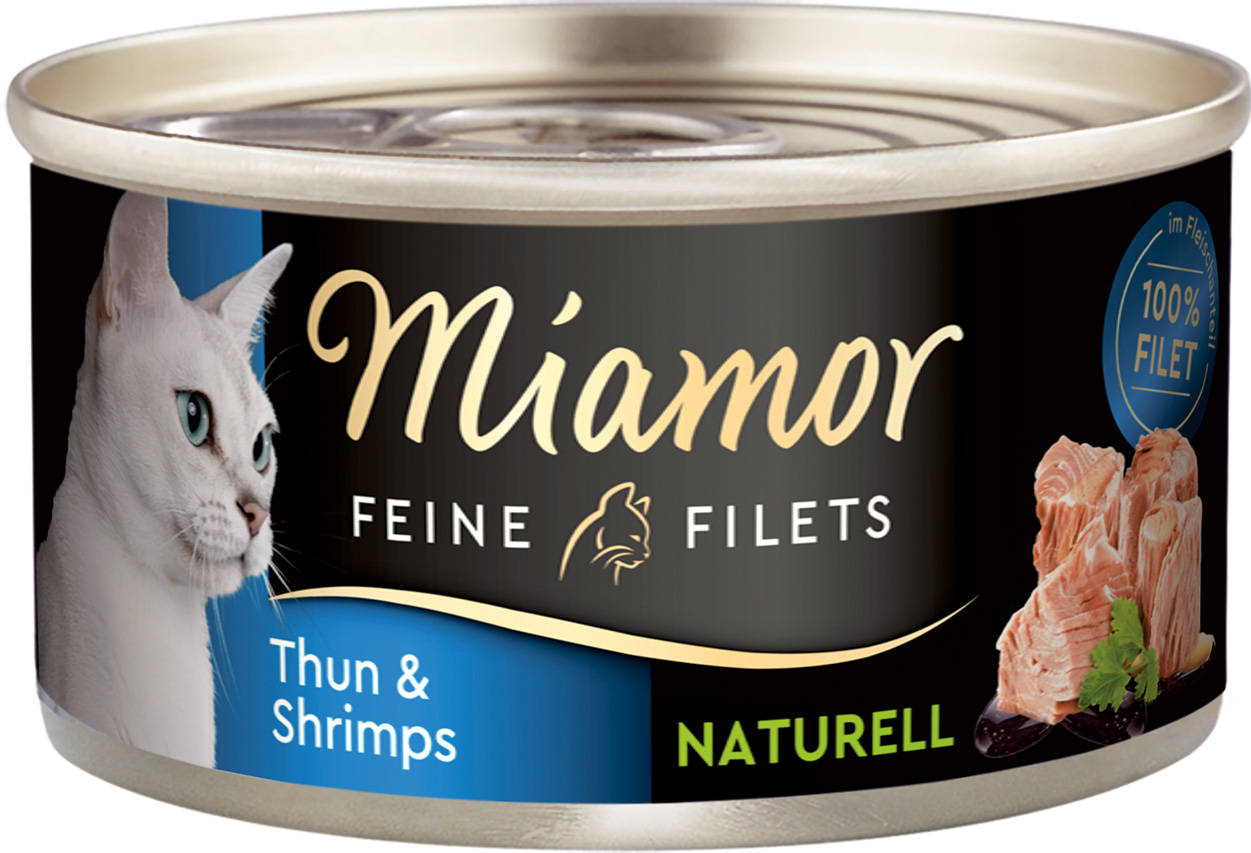 Feine Filets naturelle in Thunfisch & Shrimps