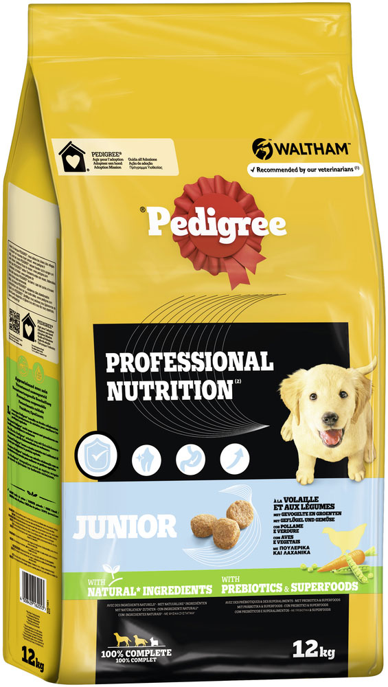 Pedigree - Professional Nutrition Junior Geflügel und Gemüse - 1 x 12kg - 2