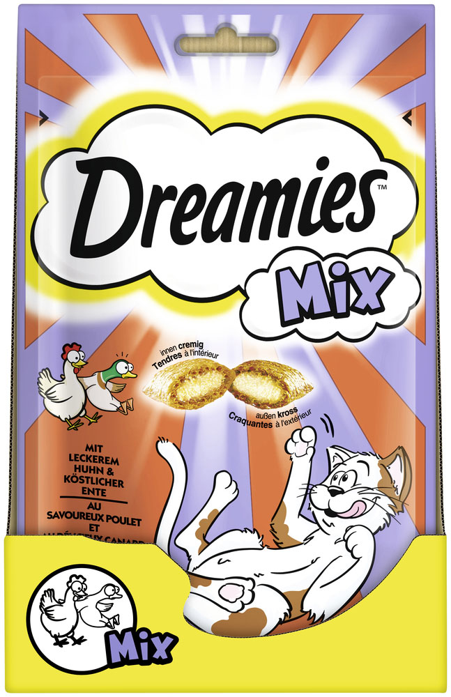 Dreamies - Mix Huhn&Ente 60g - 6 x 60g - 3