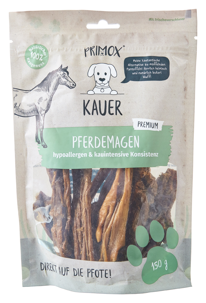Primox Kauer Pferdemagen 150 g im Beutel hypoallergen & kauintensive Konsistenz