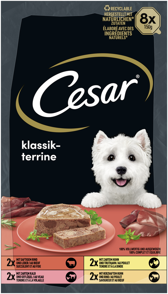 Cesar - Multipack Klassik-Terrine - 3 x 1200g - 5