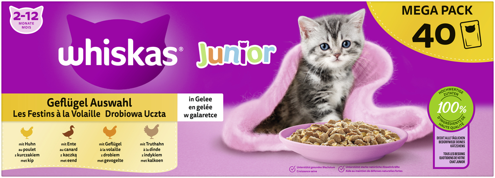 Mega Pack Junior Geflügel Auswahl in Gelee