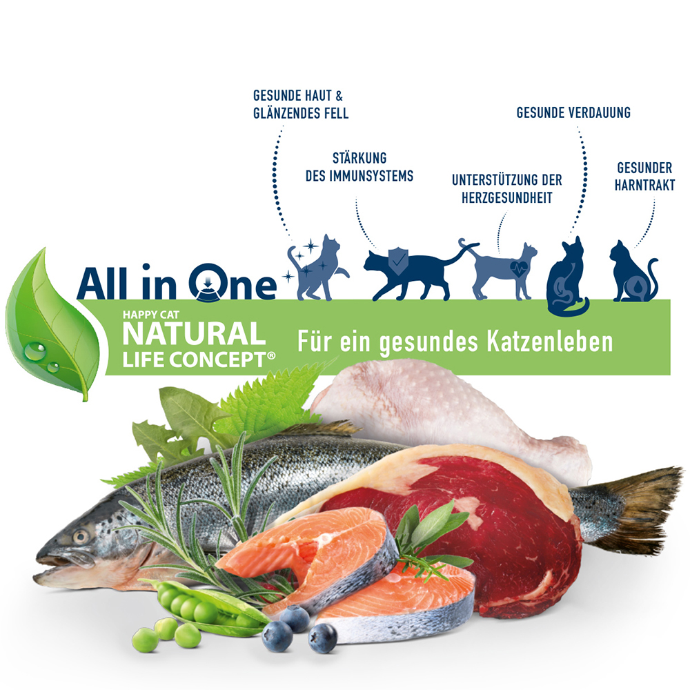 Happy Cat - Sterilides Adult Atlantik Lachs - 1 x 300g - 3