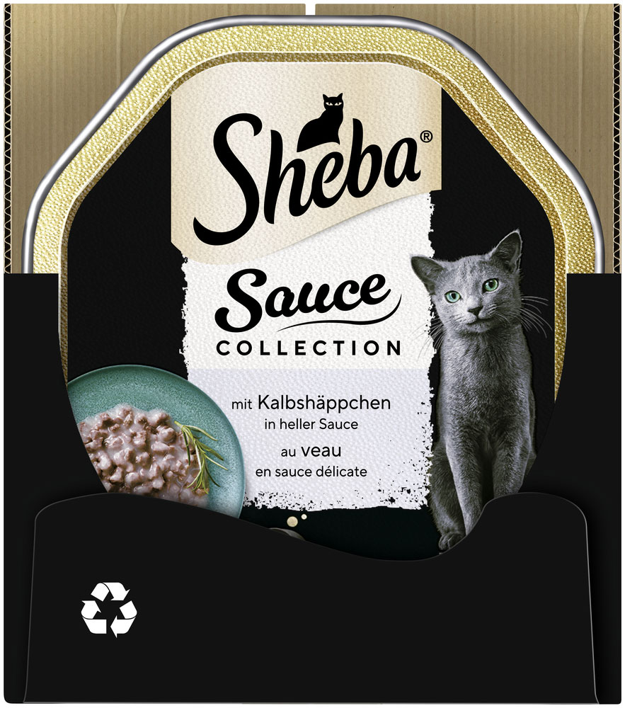 Sheba - Collection Sauce mit Kalbshäppchen in heller Sauce - 22 x 85g - 4