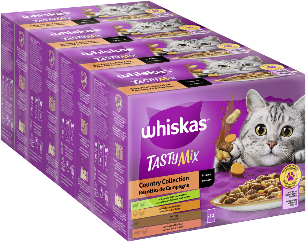 Whiskas - Whiskas Multipack Tasty Mix Country Collection in Sauce - 1 x 12X85g - 2