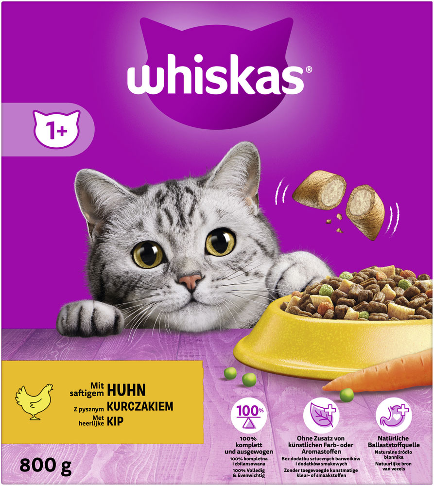 Whiskas - 1+ mit Huhn - 1 x 800g - 2