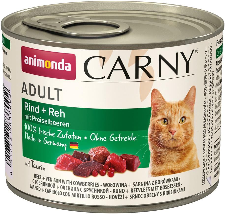 Adult Rind + Reh mit Preiselbeeren