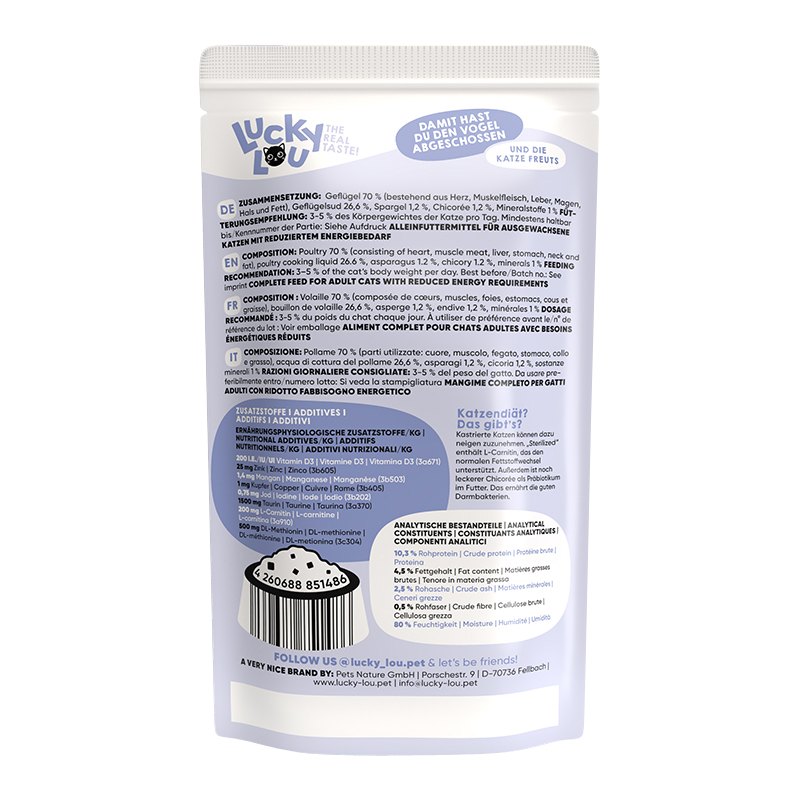 Lucky Lou - Sterilized Geflügel - 16 x 125g - 2