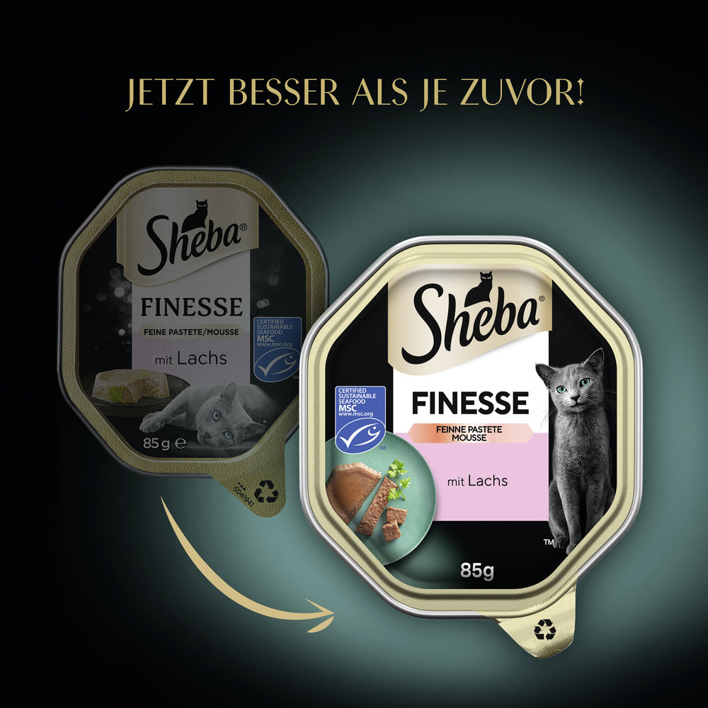 Sheba - Finesse Feine Pastete mit Lachs - 22 x 85g - 4