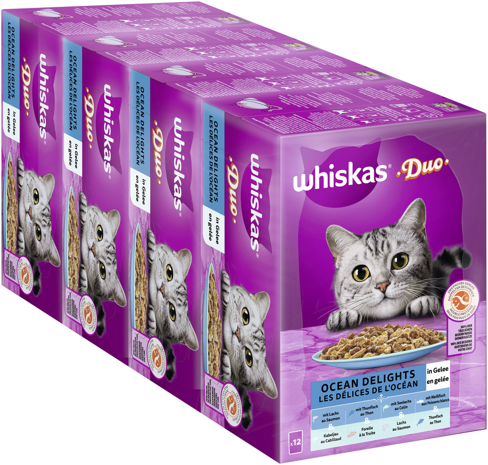 Whiskas - Whiskas Multipack Duo Ocean Delight in Gelee - 1 x 12X85g - 3