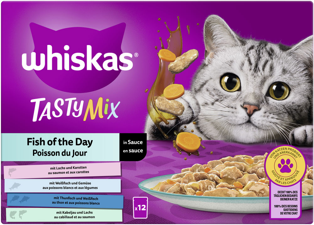 Whiskas Multipack Tasty Mix Catch of the Day in Sauce