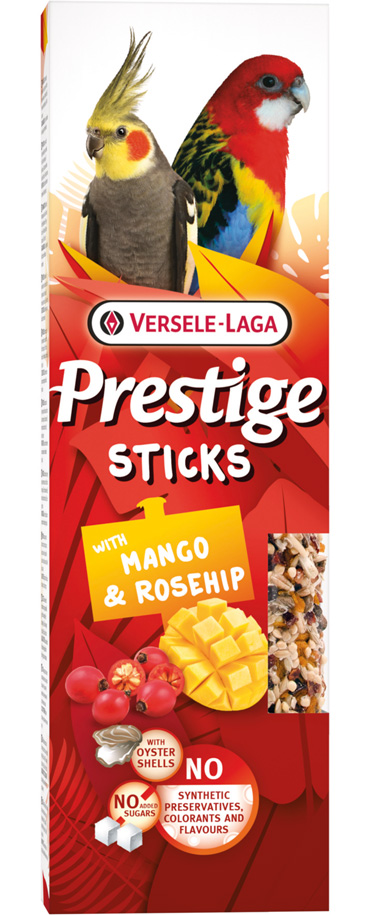 Prestige Sticks Großsittiche mit Mango & Hagebutte