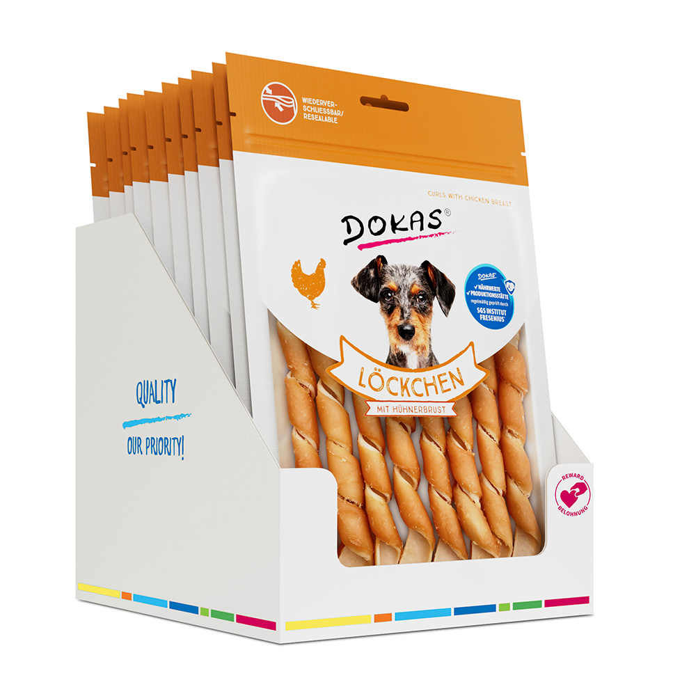 Dokas - Löckchen  mit Hühnerbrust - 1 x 120g - 2