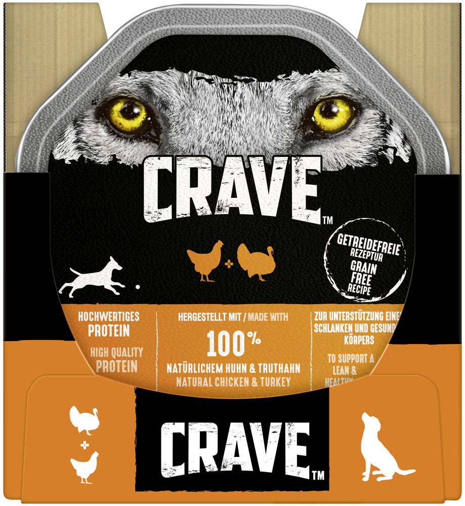Crave - Pastete mit Huhn & Truthahn - 14 x 150g - 4
