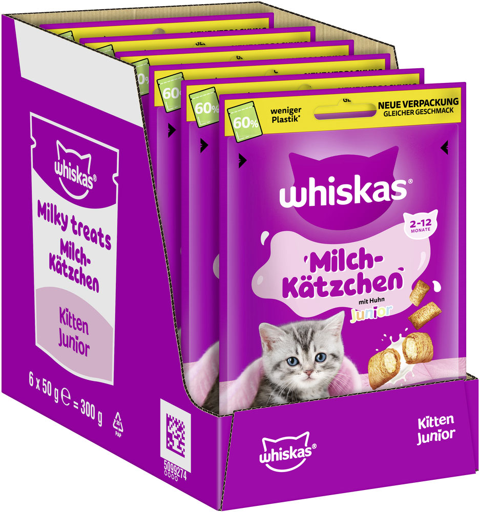 Whiskas - Milch-Kätzchen - 6 x 50g - 2