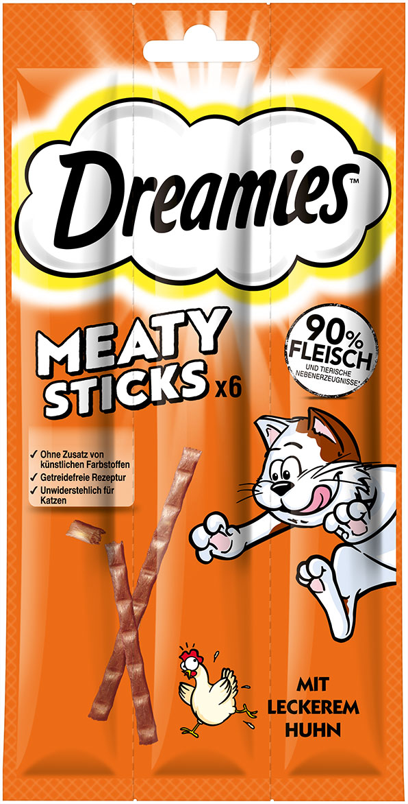 Meaty Sticks 6 Pack mit Huhn