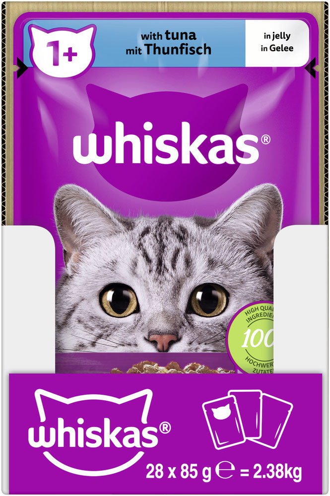 Whiskas - Whiskas 1+ mit Thunfisch in Gelee - 28 x 85g - 3