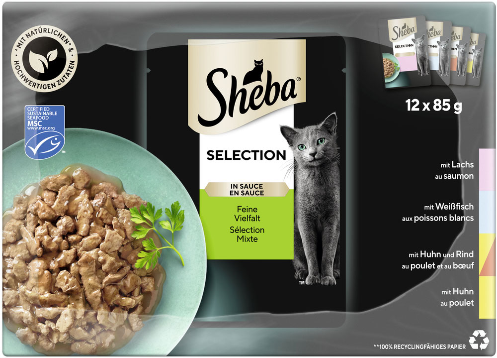 Sheba - MP Selection Feine Vielfalt (MSC) - 4 x 12X85g - 4