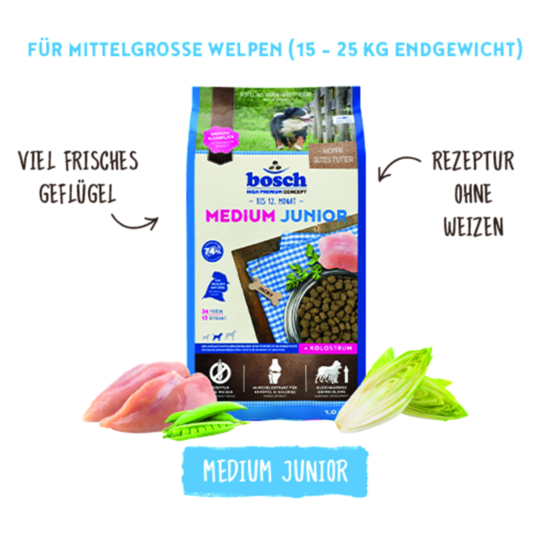 Bosch - Medium Junior - 1 x 1kg - 2