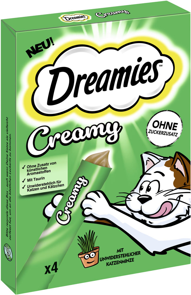 Dreamies - Creamy Multipack Katzenminze - 11 x 4x10g - 2