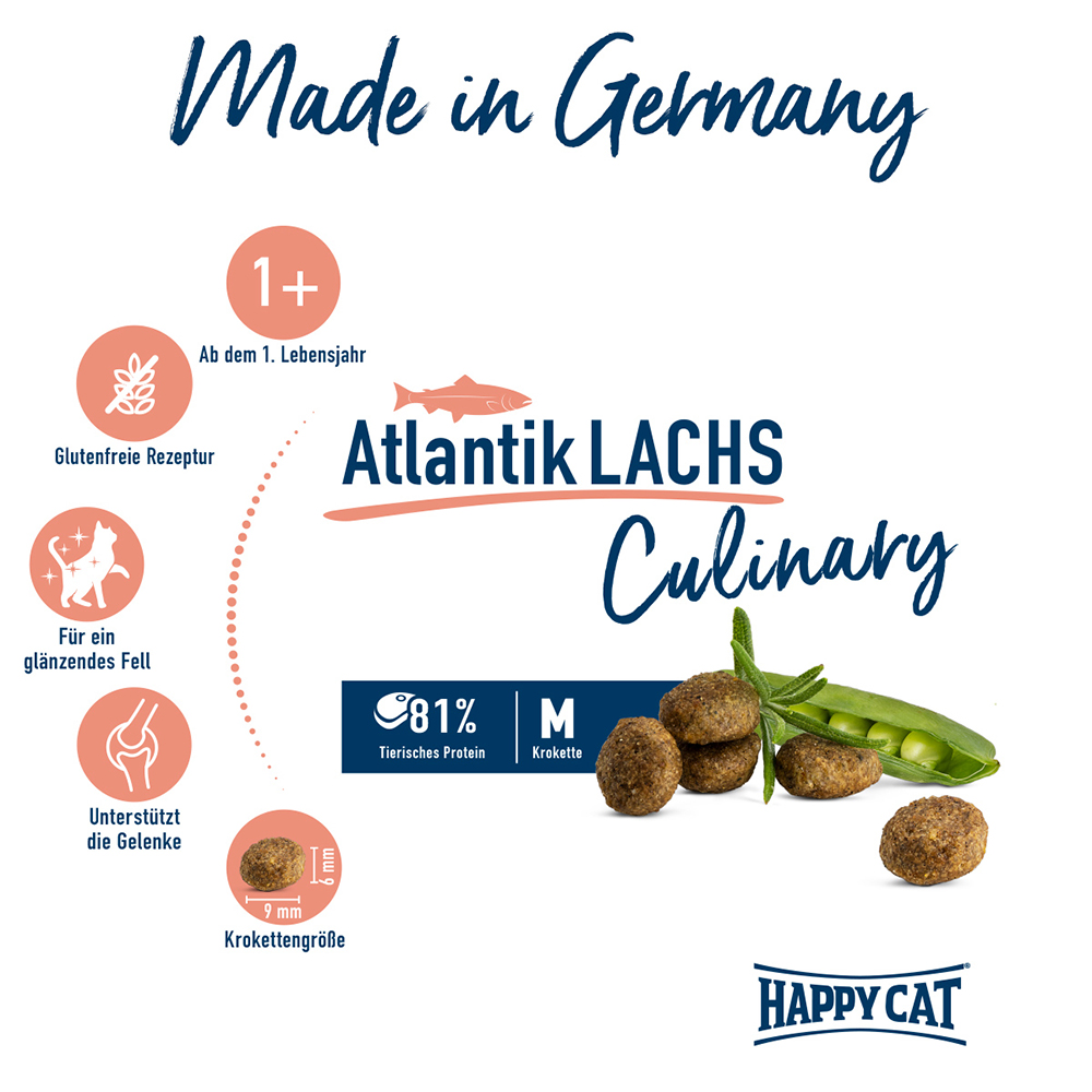 Happy Cat - Culinary Adult Atlantik Lachs - 1 x 300g - 2