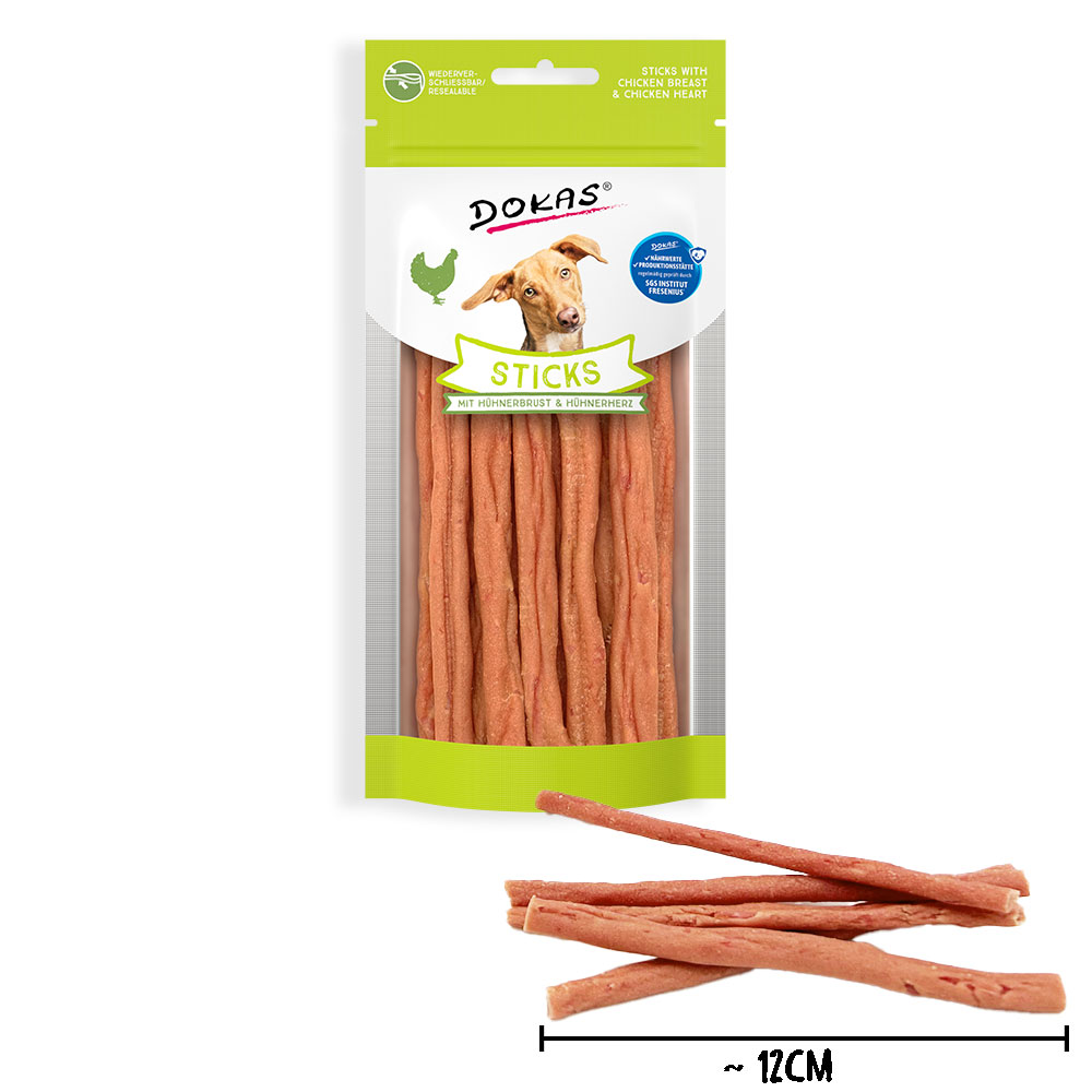Sticks mit Hühnerbrust & Hühnerherz