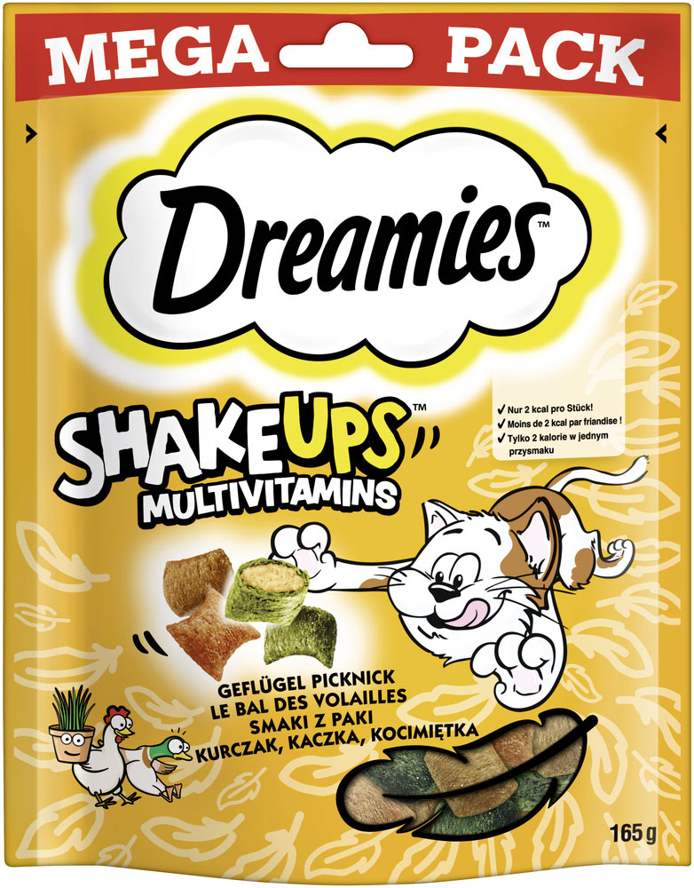 Dreamies - Mega Pack Shake Ups mit Geflügel - 1 x 165g - 2