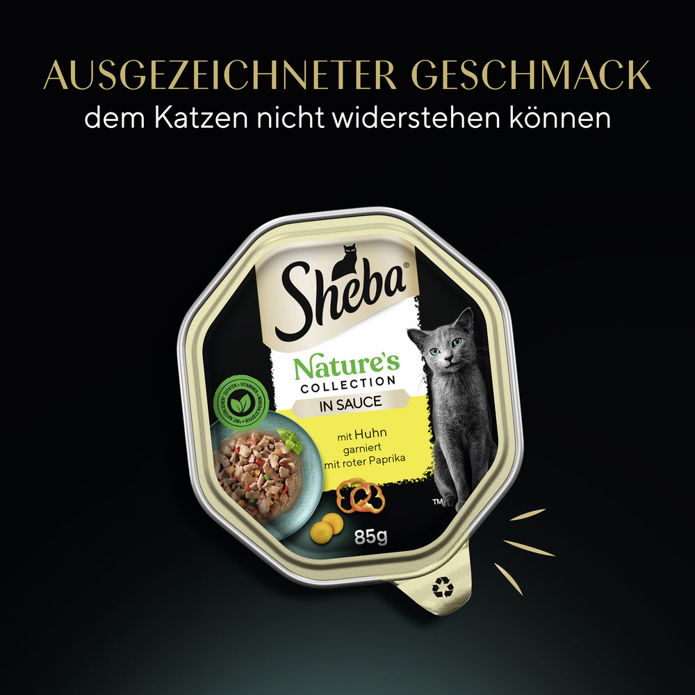 Sheba - Natures Collection in Sauce mit Huhn - 22 x 85g - 8