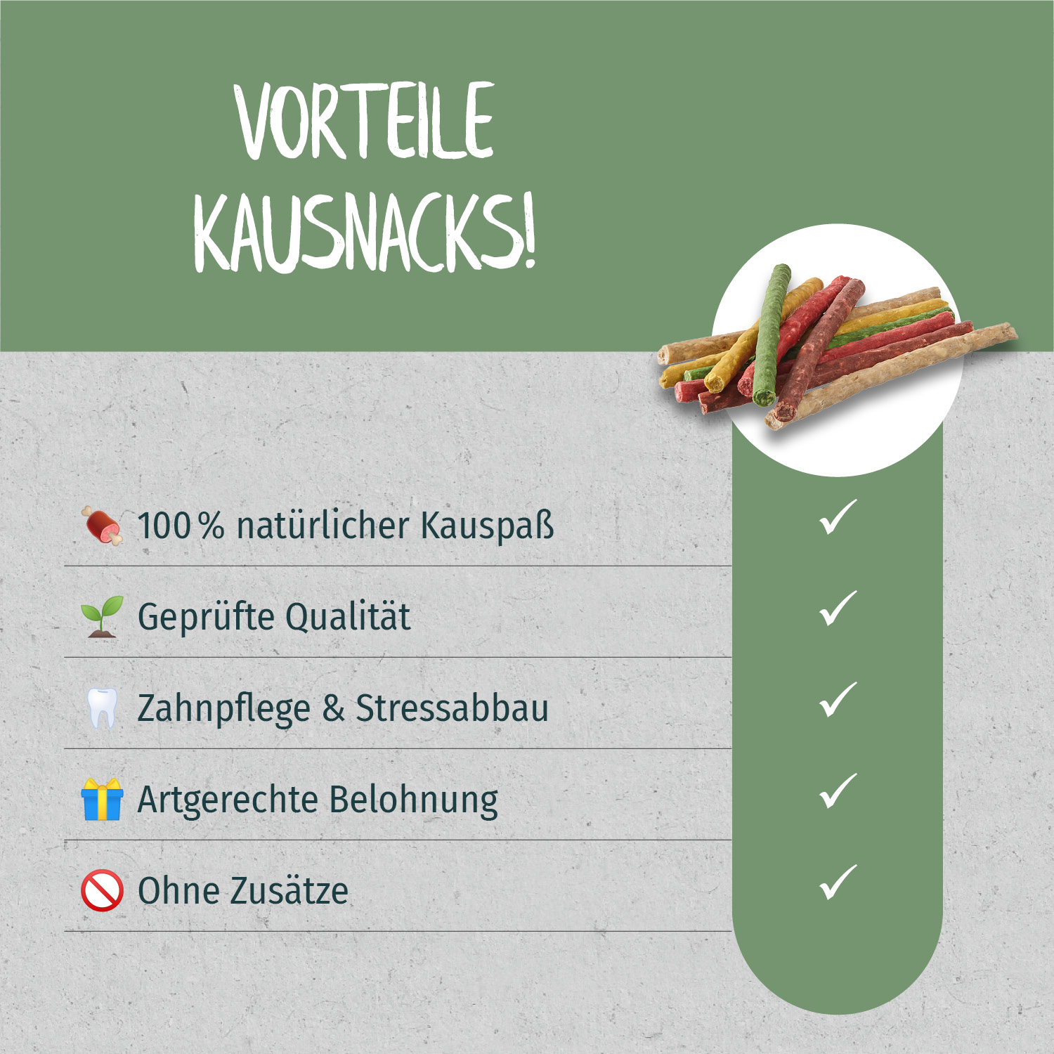 Primox - Kaurolle Mix 9-10mm 900g - 1 x 100 Stück - 3