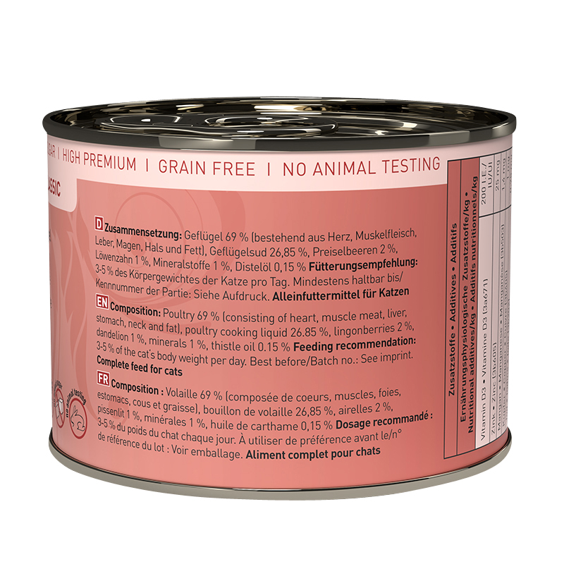 Catz Finefood - No. 3 Geflügel - 6 x 200g - 2