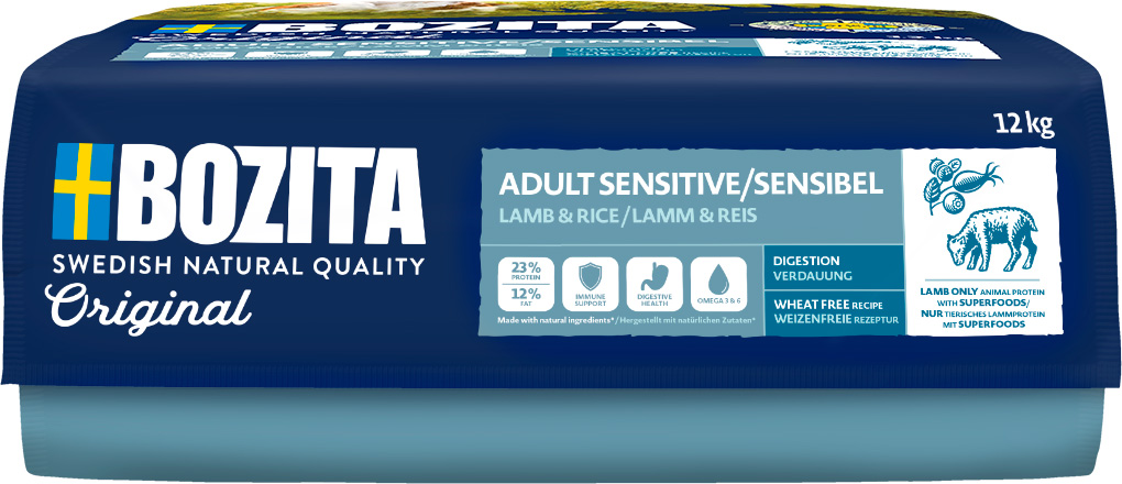 Bozita - Original Adult Sensitive Lamb - 1 x 12kg - 2