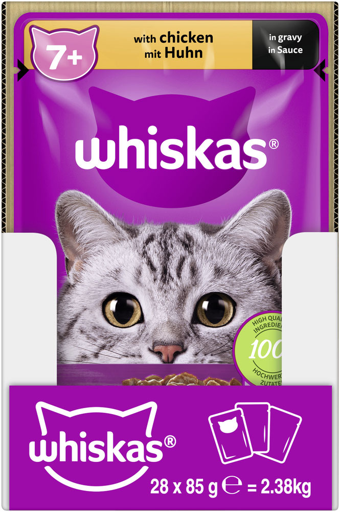 Whiskas - Whiskas 7+ mit Huhn in Sauce - 28 x 85g - 3