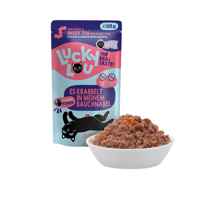 Lucky Lou - Gelfügel & Insekten - 16 x 125g - 3