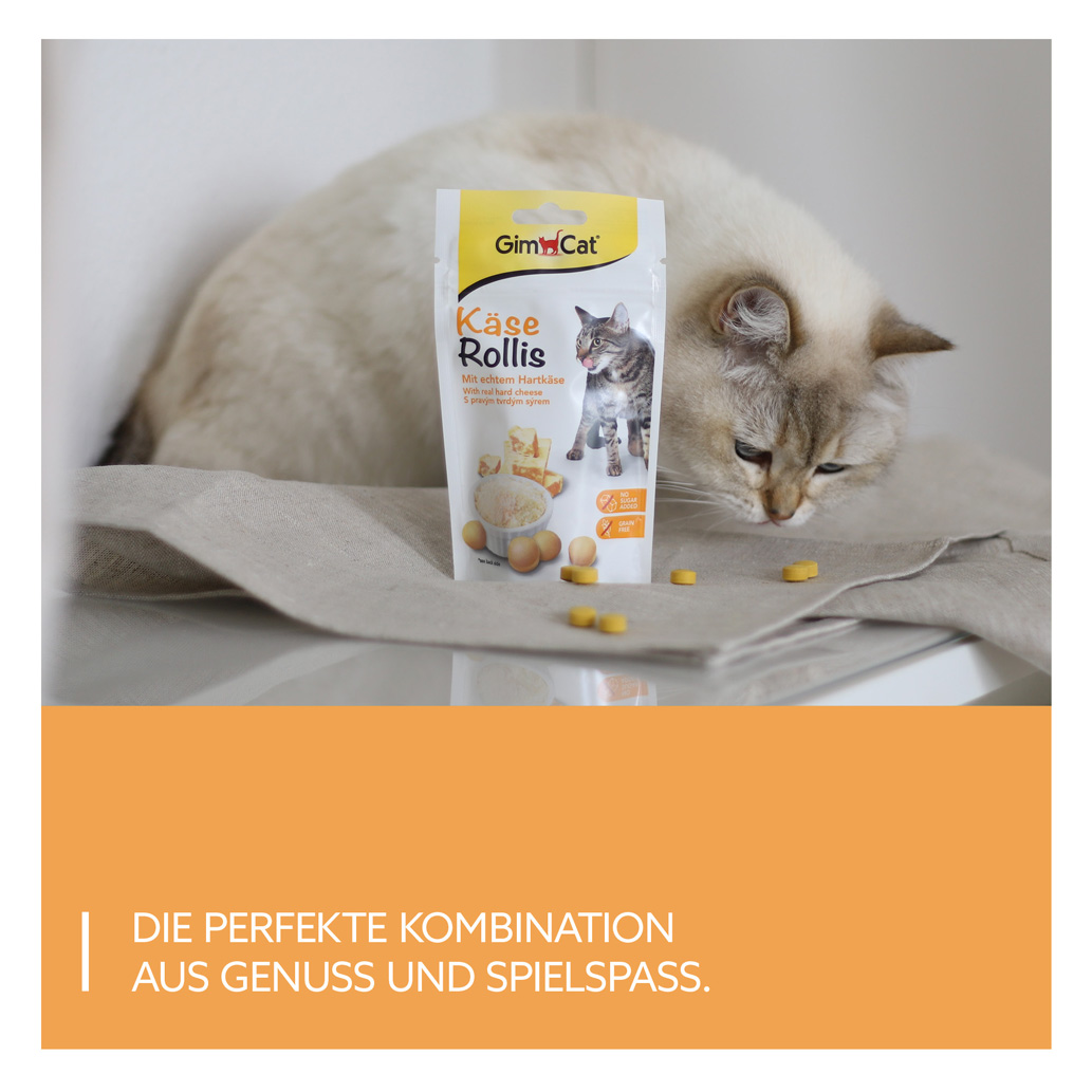 GimCat - Käse-Rollis - 8 x 40g - 5
