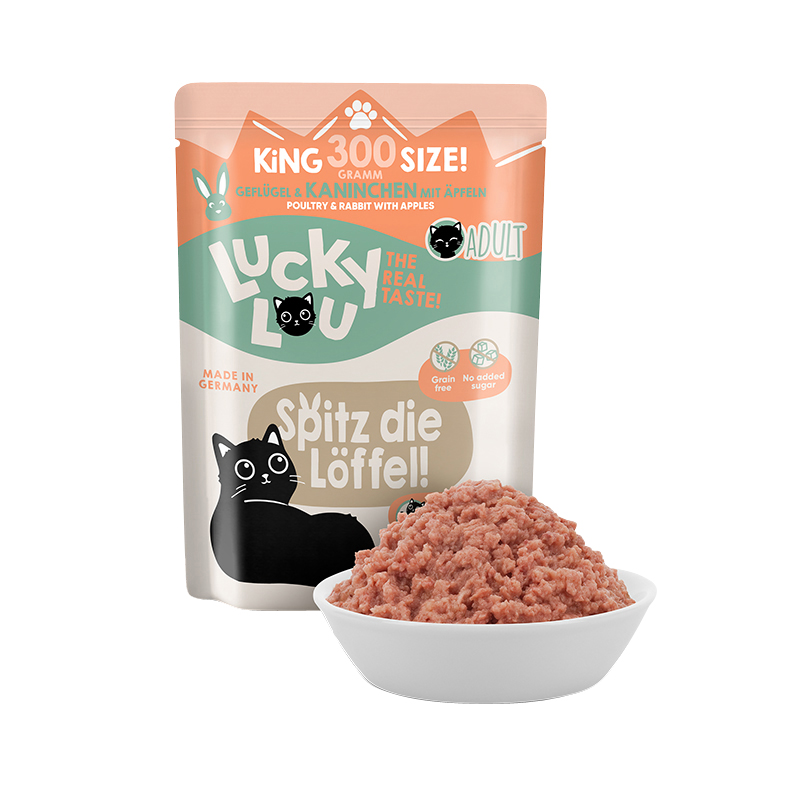 Lucky Lou - Adult Geflügel & Kaninchen - 6 x 300g - 3