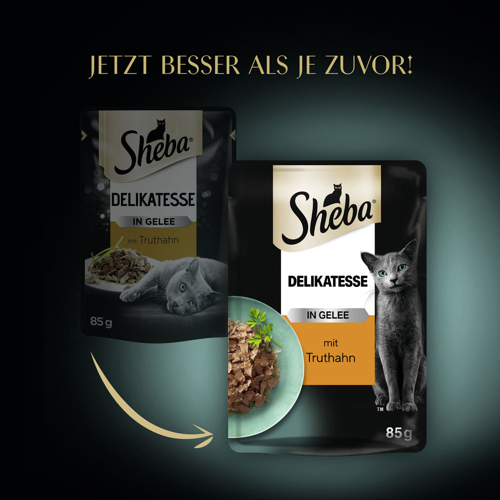 Sheba - Delicatesse in Gelee mit Truthahn - 28 x 85g - 4