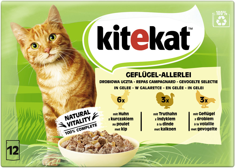 Kitekat - MP Geflügel Allerlei - 4 x 12X85g - 4