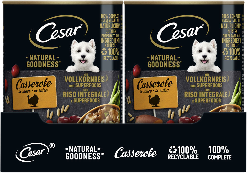 Cesar - Natural Truthahn Reis und Superfoods - 6 x 400g - 3