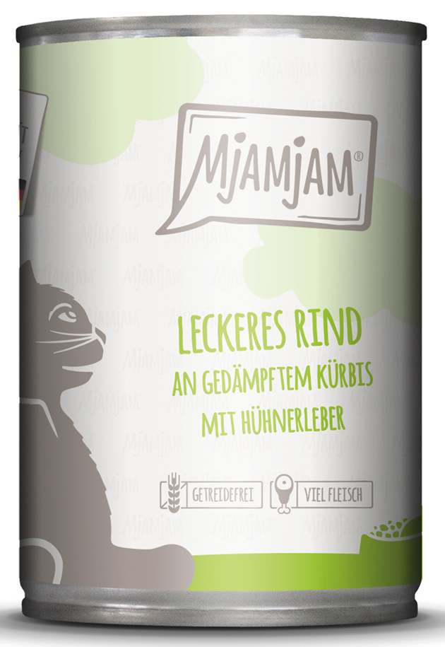 leckeres Rind an gedämpften Kürbis