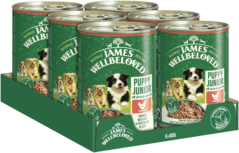 James Wellbeloved - Junior Huhn mit Reis & Gemüse in Pastete - 6 x 400g - 3