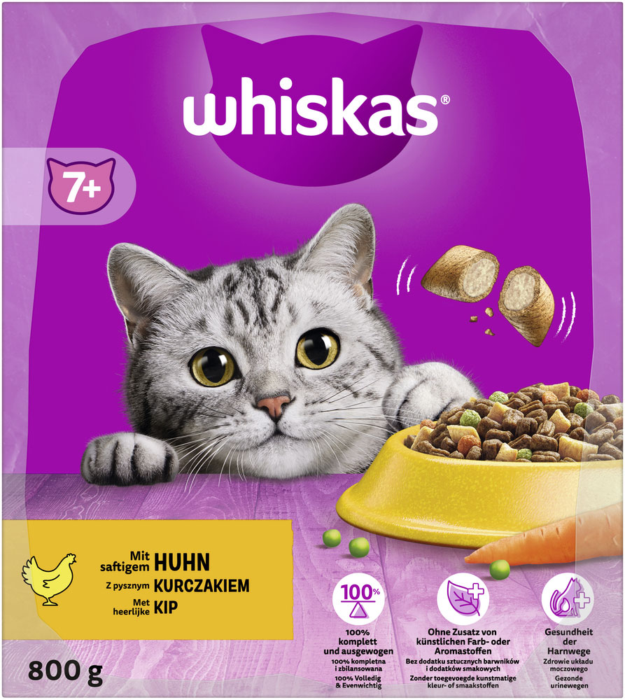Whiskas - 7+ mit Huhn - 1 x 800g - 3