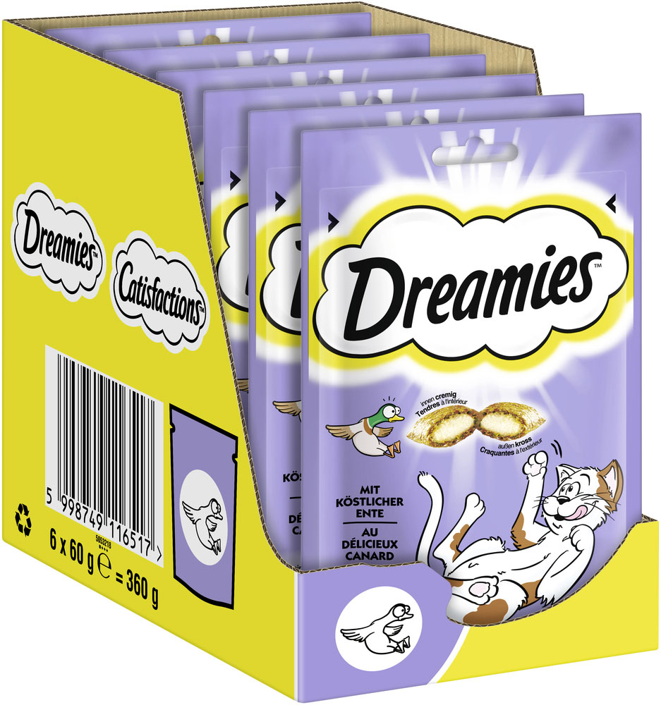 Dreamies - mit Ente 60g - 6 x 60g - 3