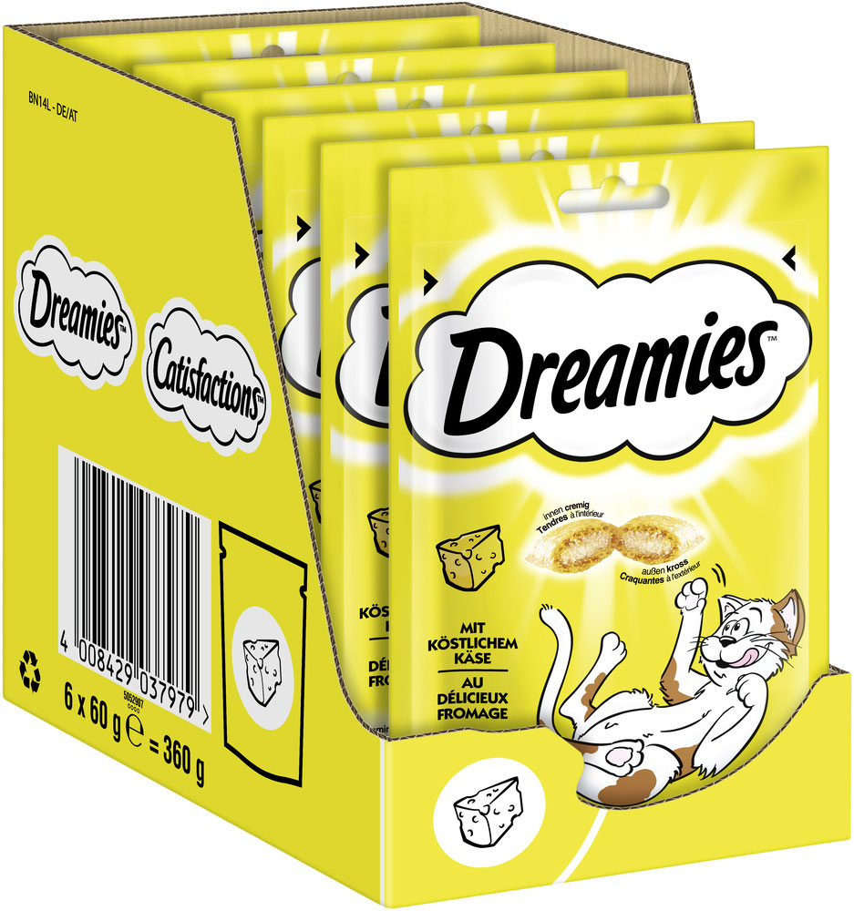 Dreamies - mit Käse 60g - 6 x 60g - 2