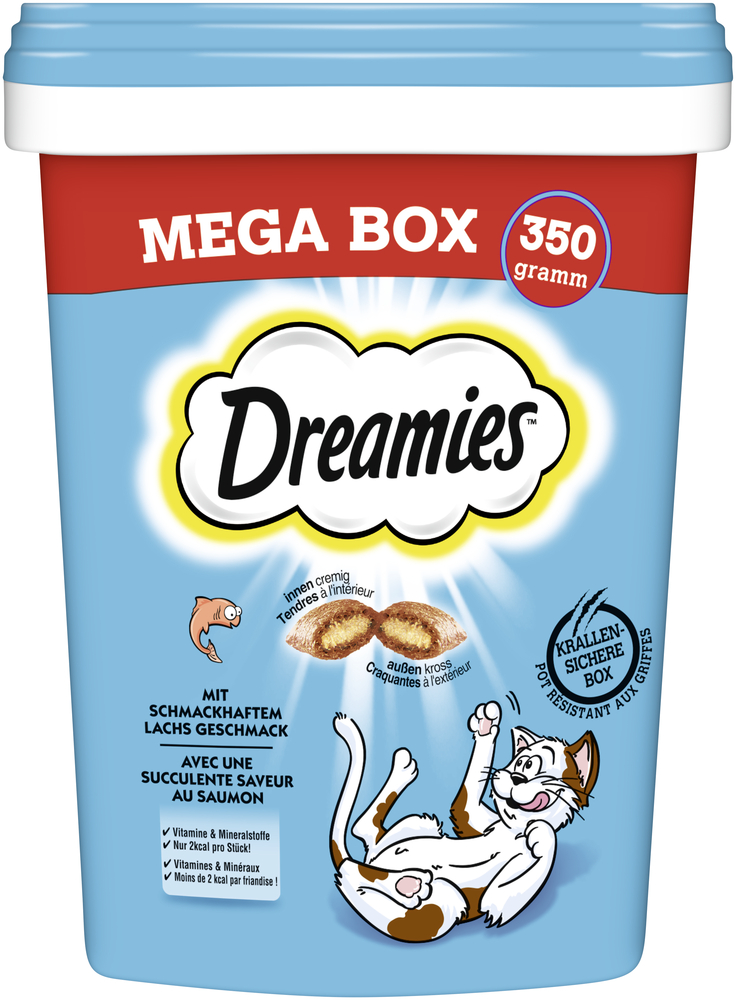 Dreamies Box mit Lachs