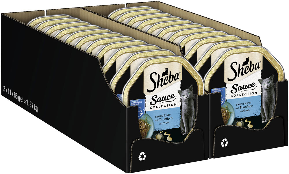 Sheba - Sauce Collection Lover mit Thunfisch - 22 x 85g - 2